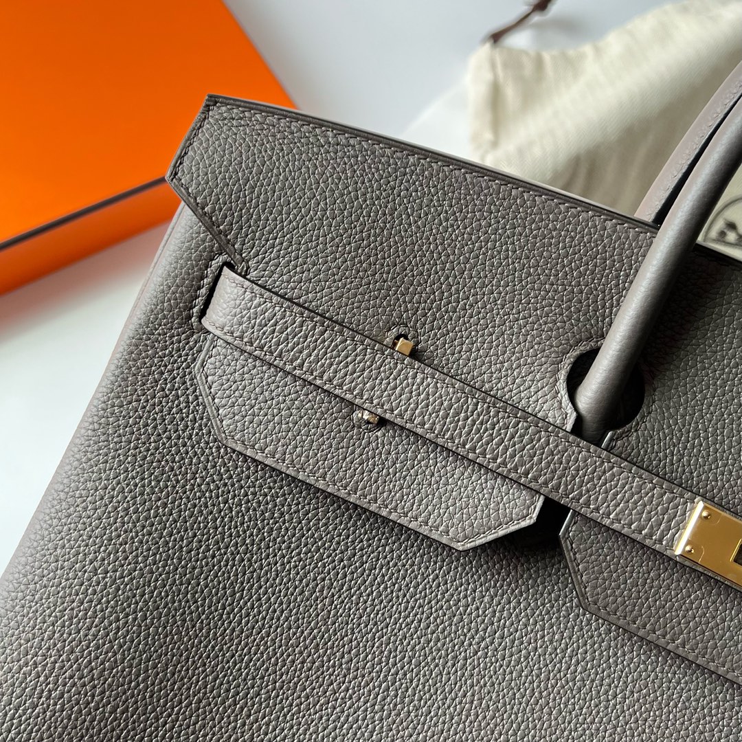 에르메스 버킨백40 그레이 금장 토고가죽